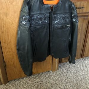His and hers leather jackets